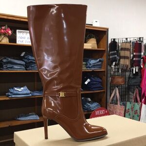 Vince Camuto Elegant Brown Knee-High Boots